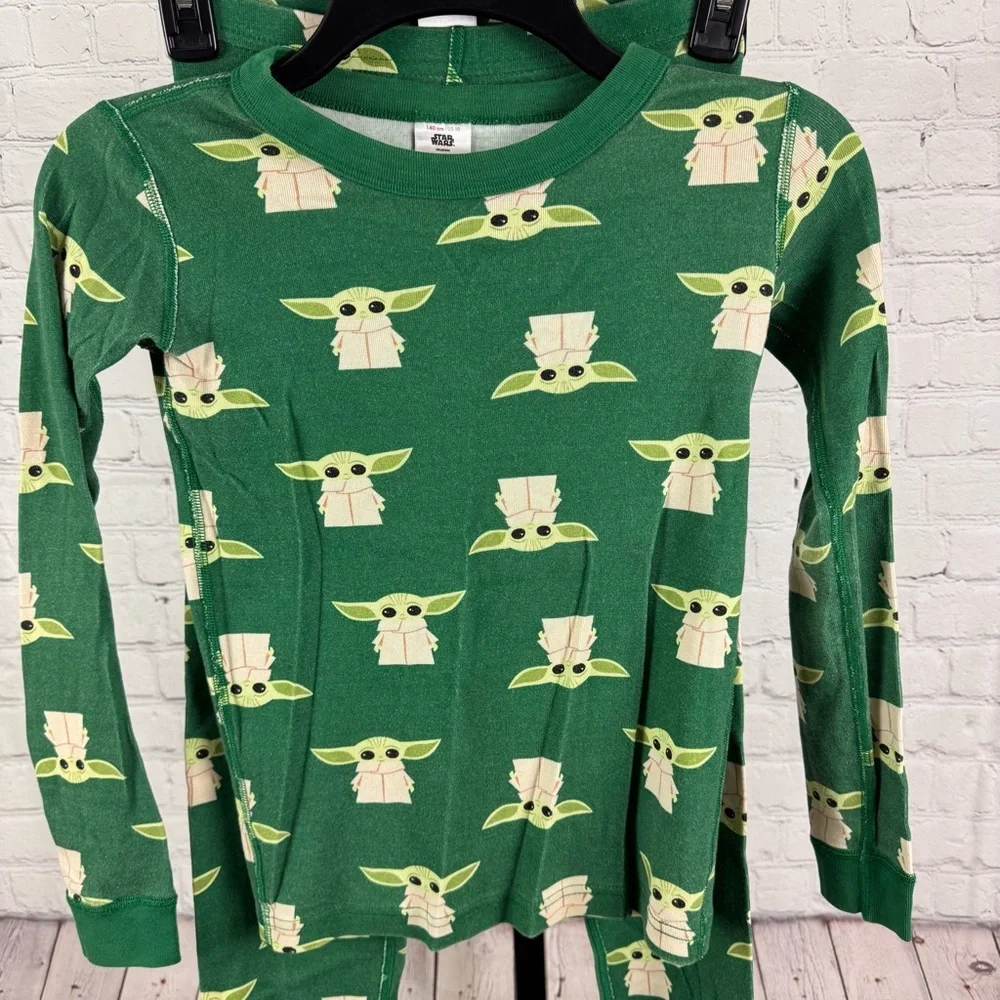Hanna Andersson Baby Yoda Grogu Long Sleeve Pants Character Pajamas Size 10